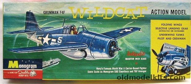 Monogram 1/48 Grumman F4F Wildcat Action Model - Four Star Issue, PA66-98 plastic model kit